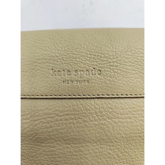 Kate Spade NY Pebbled Leather Gold Chain Diamond Accent Clutch Shoulder Purse - Picture 4 of 12